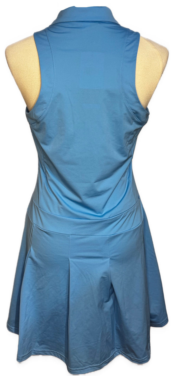 New Adidas Blue Sleeveless Pleated Golf Dress Size M MSP$120