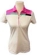 EP NY White & Pastel Colorblock Polo XS-1
