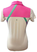 EP NY White & Pastel Colorblock Polo XS-2