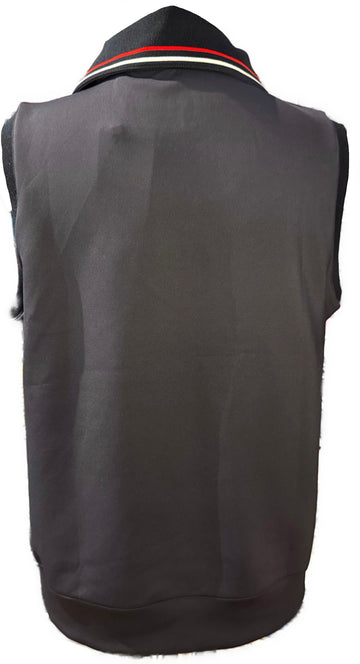 New EP NY Women's Sleeveless Convertible Collar Vest - Navy Multi Size M - 0