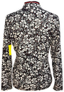 New EP NY Women's Vine Floral Print Pullover - Navy Multi Size M MSP$120-2