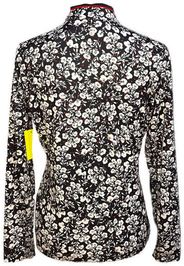 New EP NY Women's Vine Floral Print Pullover - Navy Multi Size M MSP$120 - 0
