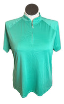 Coral Bay Golf Women's Green Short Sleeve Top Size XL-1