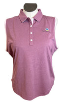 Footjoy Women's Purple Heathered Sleeveless Golf Top w/Logo Size XL-1