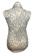 Puma Women's Gray & White Patterned Sleeveless Golf Top Size M-2