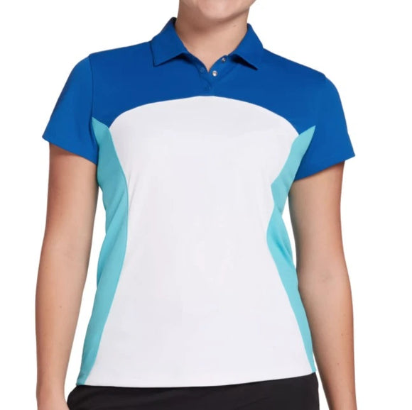 New Slazenger Women's Refresh Colorblock Polo - Deep Blue Size XXL MSP$55