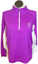 Footjoy Violet & White Zip Pullover w/ Logo Size L-1
