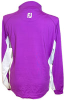 Footjoy Violet & White Zip Pullover w/ Logo Size L-2