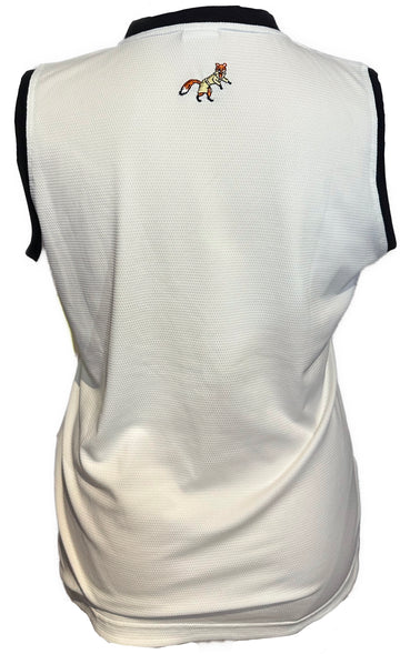 Daily Sports Textured White Polo w/ Black Trim Size XL - 0