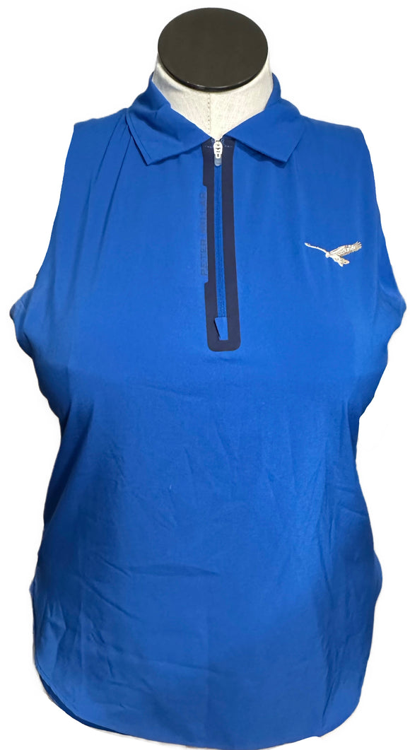 Peter Millar Royal Blue Sleeveless Top w/ Logo Size L