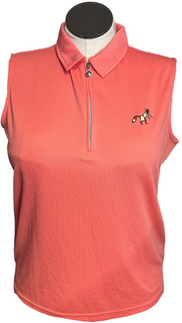 Daily Sports Textured Sleeveless Polo w/ Logo Size XL