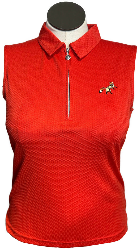 Daily Sports Textured Sleeveless Polo w/ Logo Size XL