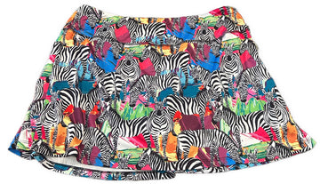 Fulbelle Multicolored Zebra Print Skort Size 2XL
