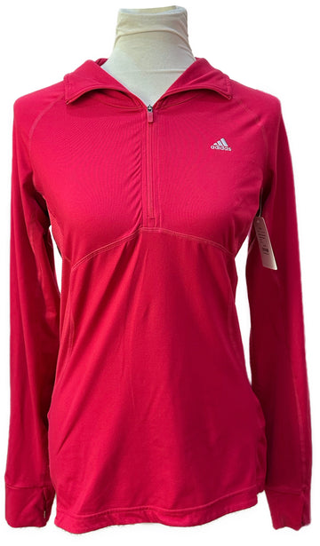 Adidas Women's Dark Pink Climalite Pullover Size M
