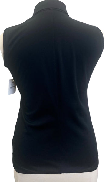 Nike Classic Black Sleeveless Polo Size L MSP$60 - 0
