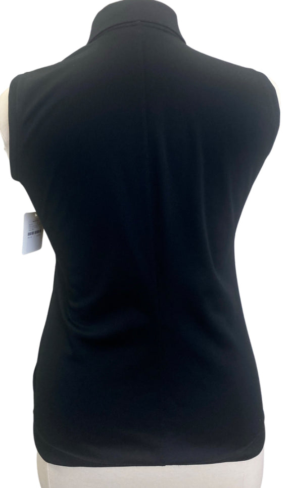 Nike Classic Black Sleeveless Polo Size L MSP$60