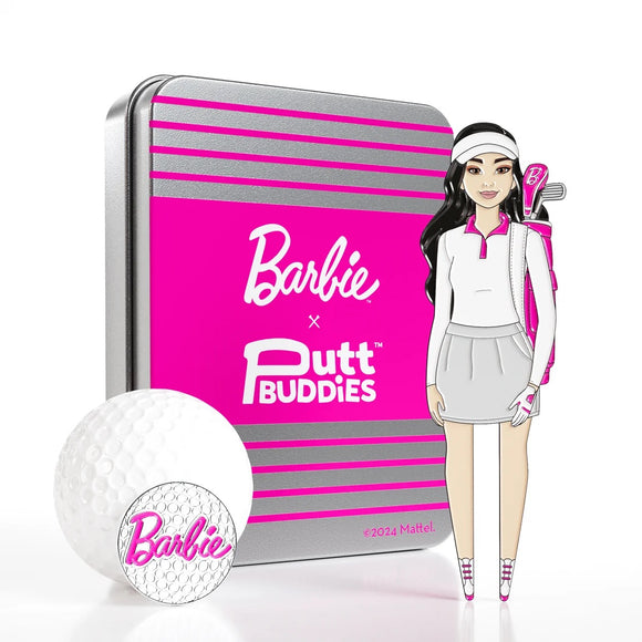 New PuttBuddies Pro Tour Barbie Divot Tool & Ball Marker Set