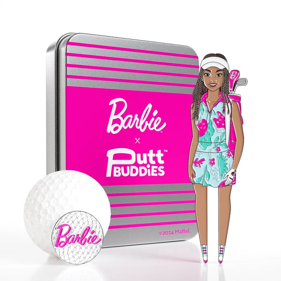 New PuttBuddies Golf Weekend Barbie Divot Tool & Ballmarker Set