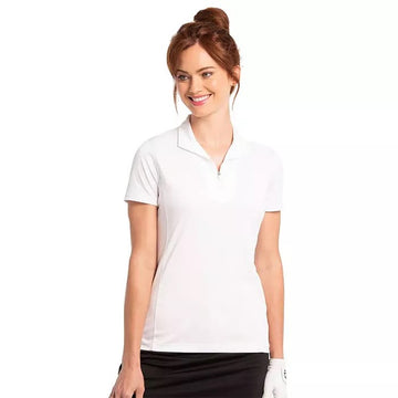 New EP NY Women's White Short Sleeve Convertible Collar Golf Polo MSP$68