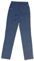 New Daily Sports Navy Geo Print Magic Pant Size 4 MSP$186-2