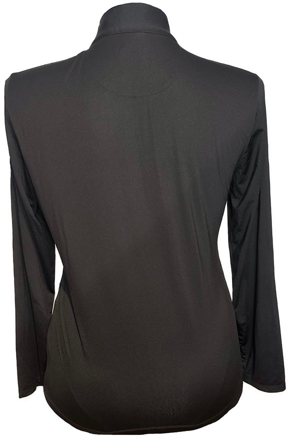 EP Pro Women's Black & White Patterned Golf Pullover w/Logo Size L