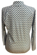 Lady Hagen Shades of Blue Chevron Pullover Size L-2