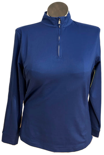Daily Sports Solid Royal Blue Pullover Size XL