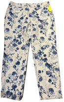 Greg Norman Women's White & Blue Floral Golf Pants Size 16 MSP$80-1