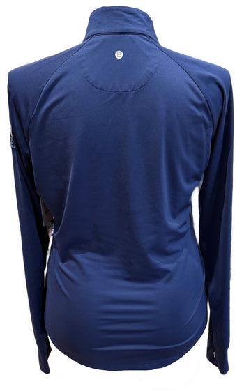 EP NY Women's Navy Patterned Pullover w/Logo Size L - 0