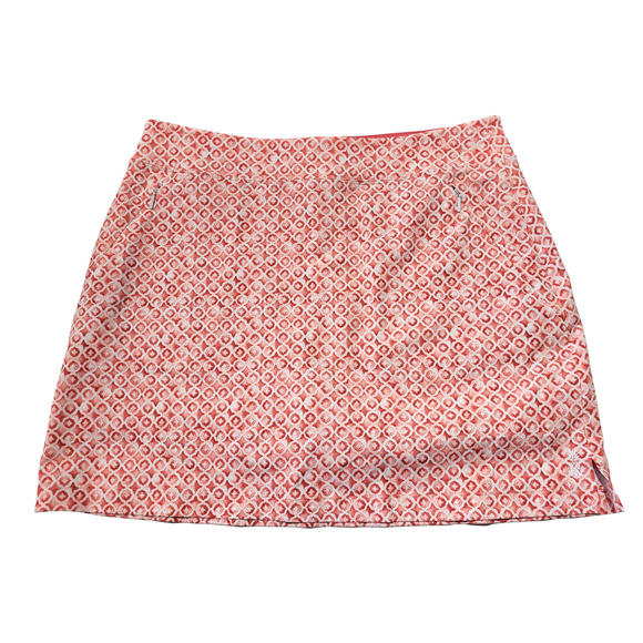 New Tommy Bahama Coral & White Print Golf Skort Size M MSP$118