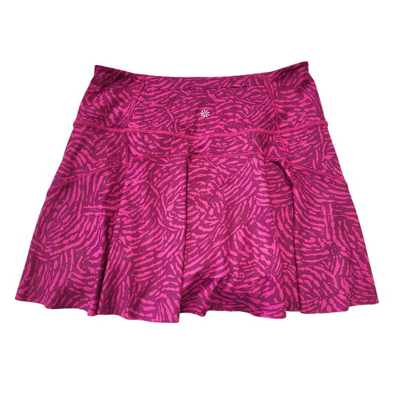 Athleta Magenta Ace Printed 13.5" Tennis Skort Size S