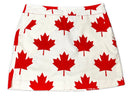 Loudmouth Women's White Canadian Leaf Skort Size 8-1