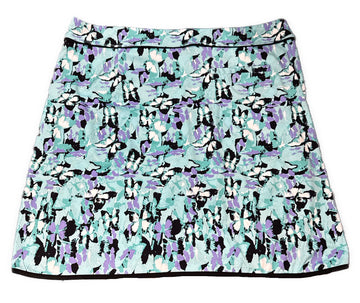 Greg Norman Women's Teal & Purple Patterned Golf Skort Size L - 0