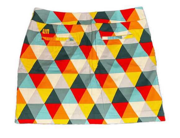 Loudmouth Women's Triangle Print Golf Skort Size 8