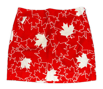 New Loudmouth Women's Oh Canada StretchTech Skort Size 6 MSP$128 - 0