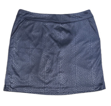 Greg Norman Women's Navy Metallic Snakeskin Skort Size M