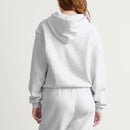 Skims Cotton Fleece Classic Zip Hoodie Light Heather Gray Size L MSP$98-3