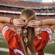 New K'lani "University of Wisconsin" Game Day Hair Tie Bracelets