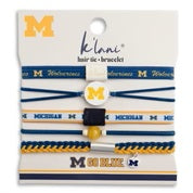 New K'lani "University of Michigan" Game Day Hair Tie Bracelets