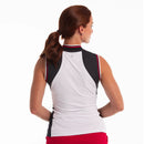 New EP NY Sleeveless Color Block Golf Polo - White/Red/Navy MSP$84-3