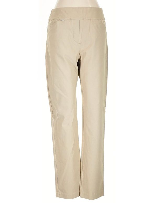 New EP NY Khaki Pull-on Stretch Ankle Golf Pants Size M