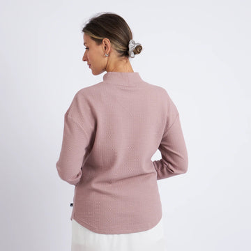 New Swannies Women's Paige Pullover - Mauve MSP$89 - 0