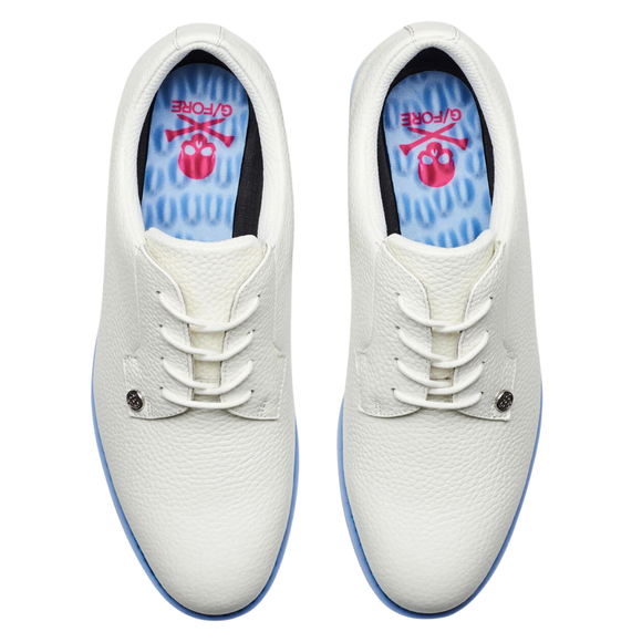 New G/Fore Gallivanter Leather Snow/Baja Size 6.5 MSRP $350