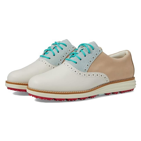 New Cole Haan OG Shortwing Sesame/ Blue Glass Size 7 MSRP $180
