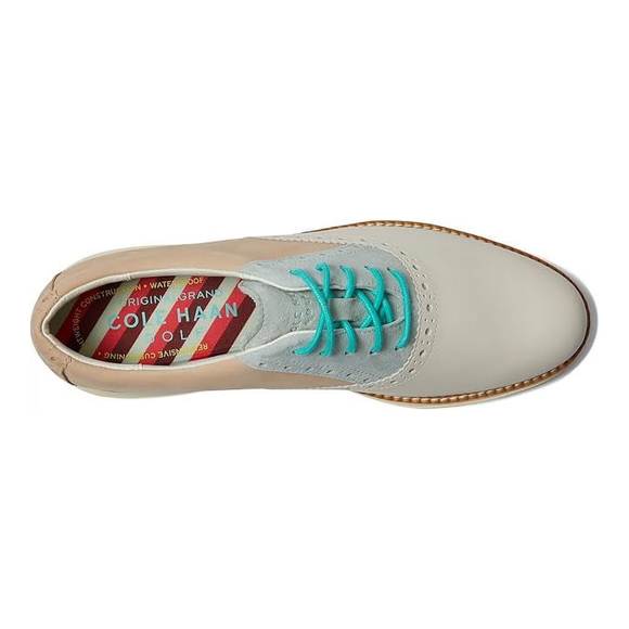 New Cole Haan OG Shortwing Sesame/ Blue Glass Size 7 MSRP $180