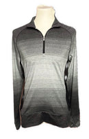 Adidas Women's Black & Gray Ombre Golf Pullover w/Logo Size M-1