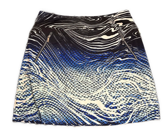 Tail Women's Black & Navy Ombre Print Golf Skort Size S