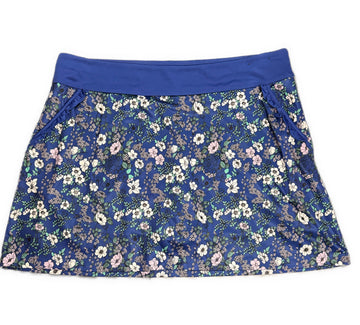 Callaway Women's Royal Blue Floral Print Golf Skort Size XL