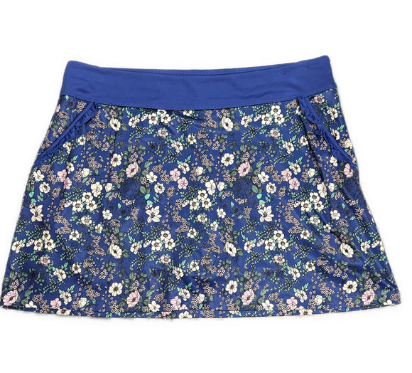 Callaway Women's Royal Blue Floral Print Golf Skort Size XL