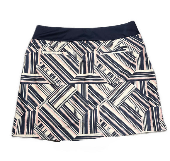 Adidas Women's Navy, White & Pink Patterned Golf Skort Size L